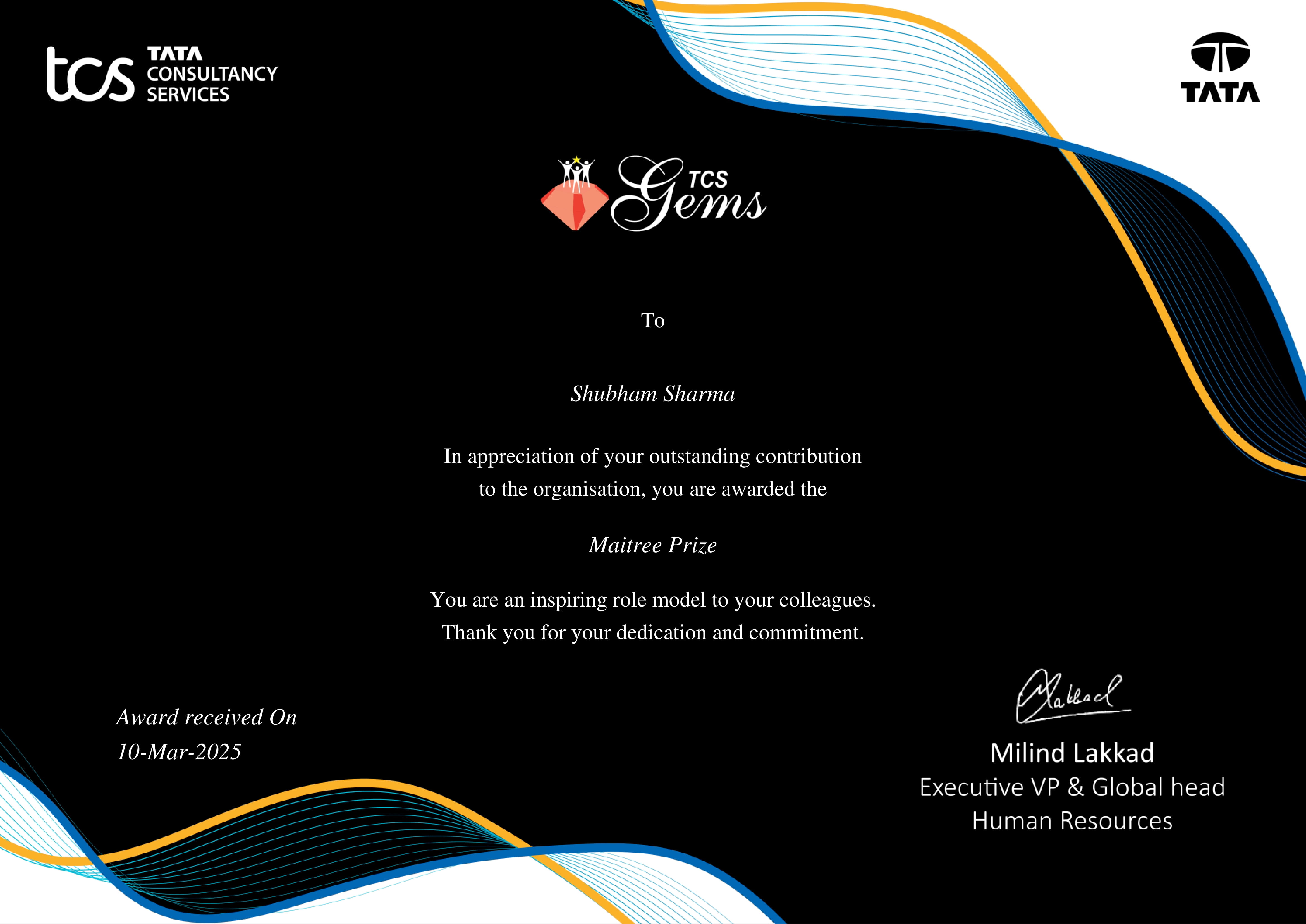 TCS Maitree Prize